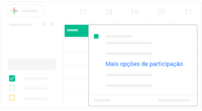 Mais opções para participar na Web