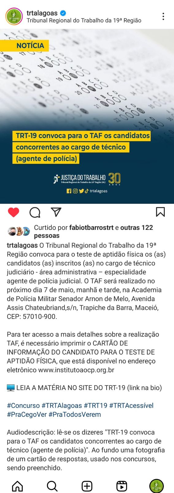 Acessibilidade - legenda