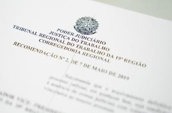 Corregedor do TRT/AL edita Recomendação que trata de arquivamento definitivo de processo judicial