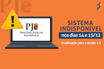 Indisponibilidade PJE
