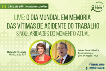 Trabalho Seguro: live vai debater acidentes de trabalho e transtornos mentais em tempos de crise