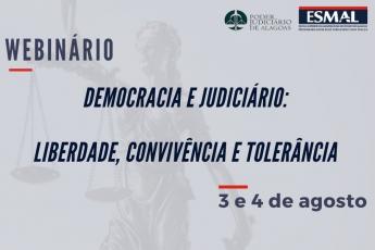 webinário sobre Democracia e Judiciário
