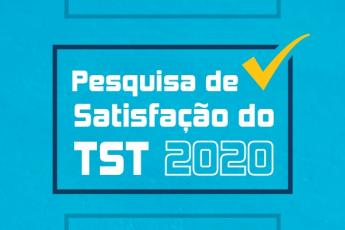CArd azul Pesquisa de Satisfação TST 2020