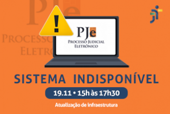 Card Sistema PJE Indisponível