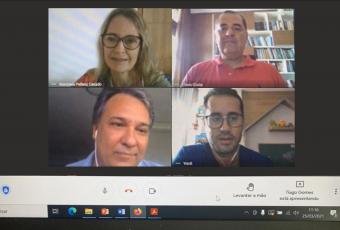 Reunião telepresencial sobre prestação de serviço voluntário