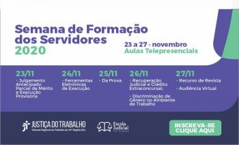 Card Semana de Formação dos Servidores 2020