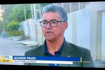 Juiz Alonso Filho concedeu entrevistas aos programas AL TV 2ª edição e Bom Dia Alagoas