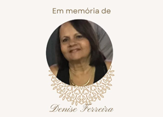 Imagem de uma mulher morena em um maldura redonda