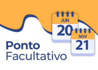 Foto da página de um calendário com a informação das datas 20 de junho e 21 de novembro como pontos facultativos