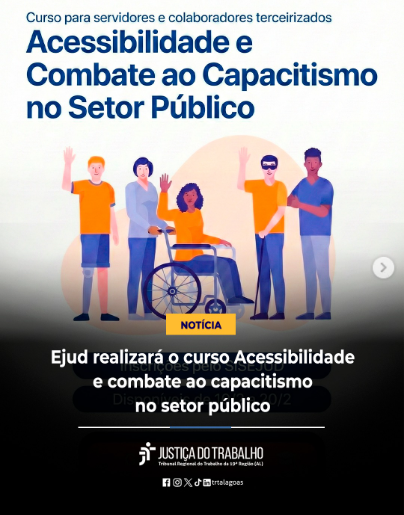 Imagem com 5 pessoas PcD, uma mulher sentada em uma cadeira de rodas ao centro. 