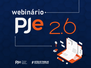 O Conselho Superior da Justiça do Trabalho (CSJT), por meio do Centro de Educação Corporativa da Justiça do Trabalho (Ceduc-JT), promoverá, nos dias 28 e 29/1, o “Webinário PJe 2.6”. O curso apresentará aos usuários internos (ministros, desembargadores, juízes e servidores da Justiça do Trabalho) as novidades da versão 2.6 do PJe. 