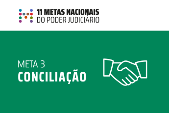 Card verde com letras brancas. Há um desenho de duas mãos se cumprimentando.