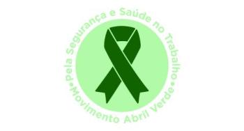 Laço verde representando o Abril Verde