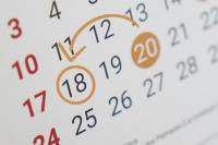 Calendario mostrando a antecipação do feriado de zumbi dos palmares