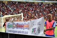 Times brasileiros entram em campo com faixas da mobilização #BrasilSemTrabalhoInfantil