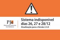 PJe-JT estará indisponível nos dias 26, 27 e 28 de dezembro