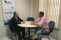 Desembargador Pedro Inácio visita a SPU/AL