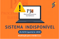 PJE - Sistema Indisponivel