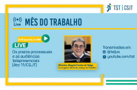 Card sobre Live com foto do Ministro Antônio Carlos da Veiga