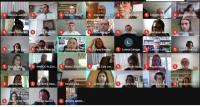 Reprodução de imagem com gestores que participaram da live