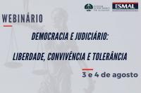 webinário sobre Democracia e Judiciário