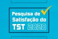 CArd azul Pesquisa de Satisfação TST 2020