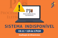 Card Sistema PJE Indisponível
