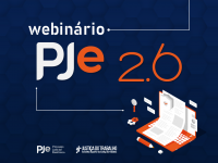 O Conselho Superior da Justiça do Trabalho (CSJT), por meio do Centro de Educação Corporativa da Justiça do Trabalho (Ceduc-JT), promoverá, nos dias 28 e 29/1, o “Webinário PJe 2.6”. O curso apresentará aos usuários internos (ministros, desembargadores, juízes e servidores da Justiça do Trabalho) as novidades da versão 2.6 do PJe. 