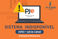 Card PJe Sistema Indisponível