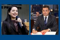 Foto dos juízes Vanessa Maria Sampaio Villanova Matos e Antônio Carlos Duarte de Figueredo Campos Campos