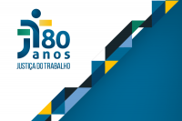 Logomarca dos 80 anos da Justiça do Trabalho