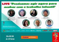 Live da Fetag: Preisamos Agir agora para acabar com o Trabalho Infantil