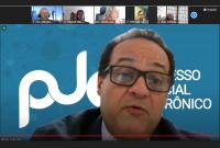 Desembargador João Leite, vice-presidente e corregedor do TRT/AL, em sessão que votou a centralização das execuções do ASA