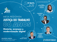 Inscrições abertas: evento traz especialistas para debater história e avanços da Justiça do Trabalho nos últimos 80 anos