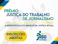 Arte das inscrições para o Prêmio Justiça do Trabalho de Jornalismo