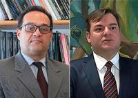 Foto do desembargador João Leite de Arruda Alencar e advogado trabalhista Alessandro Medeiros