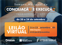 TRT/AL realizará leilão virtual de bens móveis e imóveis nos dias 21 e 23/9
