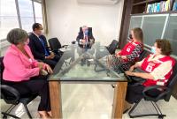Presidente do TRT-19 recebe visita institucional de representantes da Cruz Vermelha