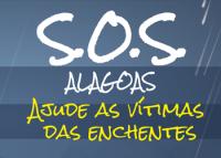 Arte da campanha de doação em prol das vítimas das enchentes