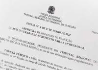 TRT-19 abre processo de remoção para juiz do trabalho substituto