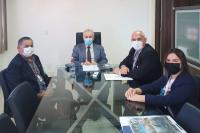 Presidente do TRT-19 recebe visita de representantes do plano Geap Saúde
