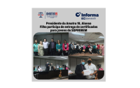 Presidente da Amatra 19, Alonso Filho participa de entrega de certificados para jovens do SOPROBEM