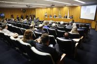 Apresentação durante o workshop "Justiça do Trabalho: lançando luzes sobre o futuro da justiça social"