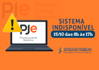 Sistema PJe do TRT-19 será suspenso das 8h às 17h deste sábado (15/10)