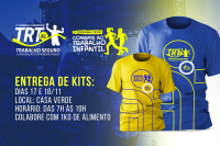 FOTO DA ENTREGA DOS KITS DA 6ª CORRIDA TRT/AL TRABALHO SEGURO