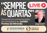 Cartaz de divulgação da livre com prof. Marcos Berandes. ETem um homen de pele clara vestido de terno escuro com camisa branca