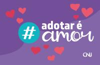 Card em lilás contendo 10 corações e uma circunferência com hashtag dentro