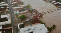 FOTO AÉREA DA CIDADE DE ATALAIA ALAGADA