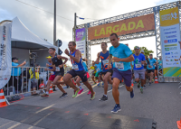 Foto da largada da corrida TRT/AL Trabalho Seguro