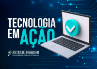 Imagem de fundo azul escuirp com letras brancas e também na cor turquesa. Há um notebook cinza com teclado preto.